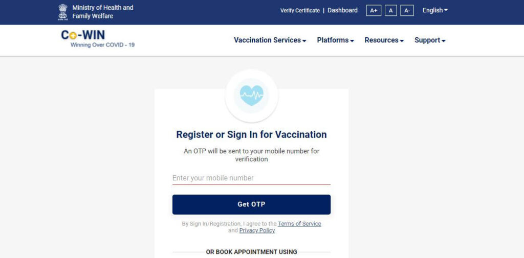 CoWIN Vaccination Registration Process 