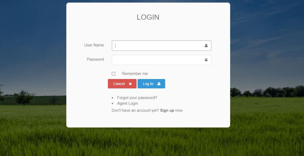 Login Process of Krishak Bandhu Portal