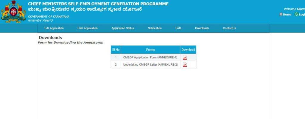 Offline Application Process CMEGP